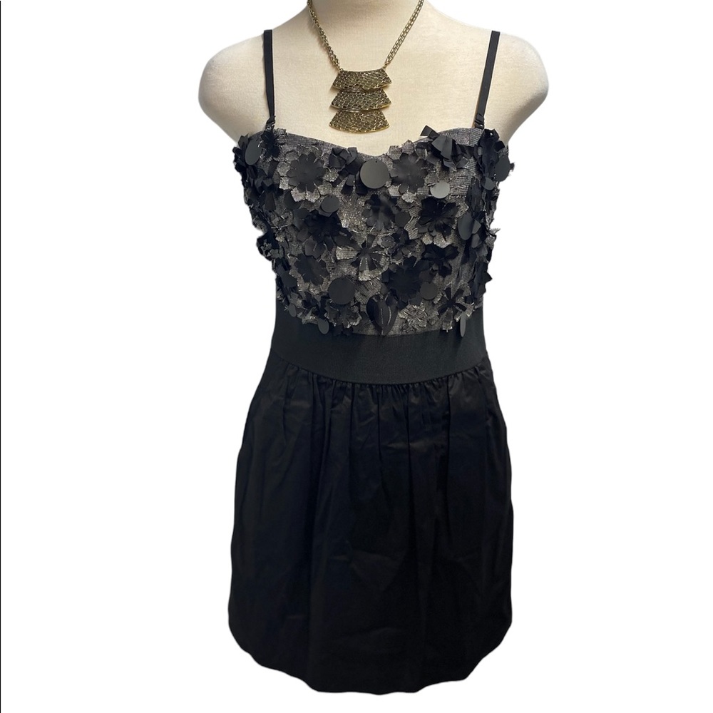 NWT MM Couture by Miss Me Black Detailed Dress
